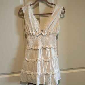 NBD white lace and eyelet dress